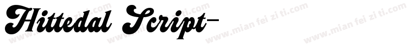 Hittedal Script字体转换